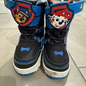 Light Up 7 PAW Patrol Toddler Chase and Marshall Winter Snow Boots
